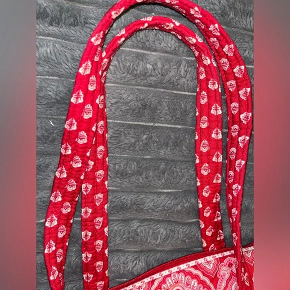Vera Bradley Red Patterned Shoulder Bag - Picture 5 of 9